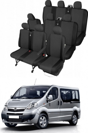 Set huse scaune auto 8+1 Locuri dedicate OPEL Vivaro 2001-2014 