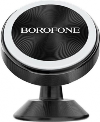Suport auto magnetic pentru smartphone Borofone BH5 Platinum cu prindere pe bord negru 