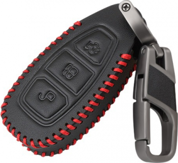 Husa Cheie Telecomanda Auto Piele Ford Focus/Mondeo/Kuga/Fiesta