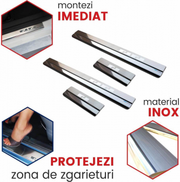 Protectie praguri usi inox BMW X5 fabricatie 2013 - prezent 