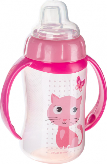 Canita antrenament - Cute Animals - Canpol babies 320 ml roz 