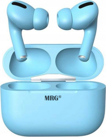 Casti Bluetooth MRG MinPods3 Cu carcasa Display LCD Albastru 