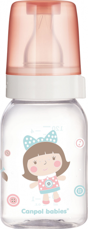 Biberon gat ingust - tOYS - Canpol babies sticla 120 ml coral 