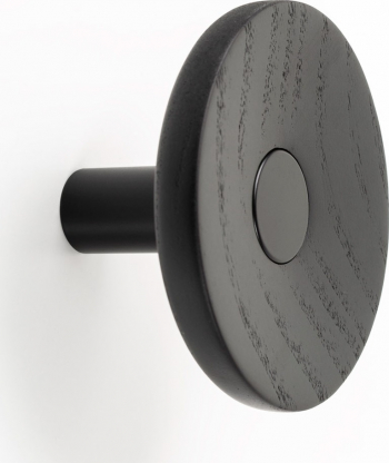 Agatatoare cuier Zoot finisaj negru mat cu negru lacuit D90 mm 
