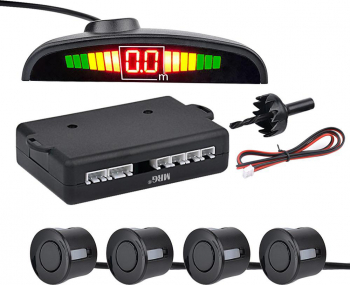 Senzori de parcare MRG MTMPS Universali Cu display LED Negru 