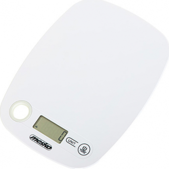 Cantar de bucatarie Mesko MS 3159W 5 kg Diviziune 1 g Functie TARE Alb 