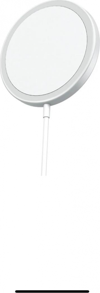 Incarcator wireless Apple 15 W cu MagSafe pentru iPhone AirPods si Apple Watch cablu USB-C Alb