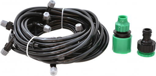 Kit racire terasa cu furtun si aspersoare pentru irigare 10 m Geko G70075 