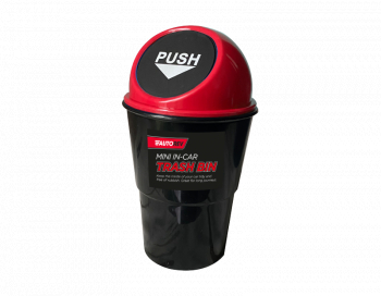 Mini cos de gunoi auto negru/rosu DIY3205