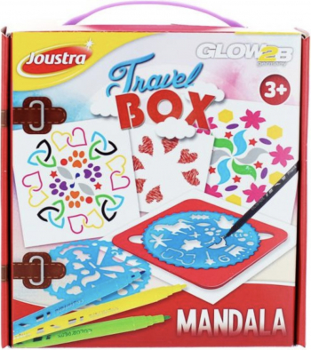 Set creativitate Mandala pentru copii +3 ani cu forme predefinite si set de 6 carioci incluse SHO2150 