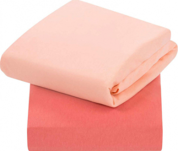 Set cearceaf cu elastic Clevamama 3325 140 cm x 70 cm Coral 