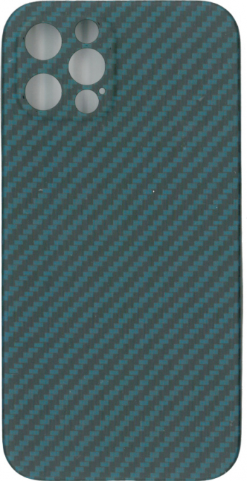 Husa protectie spate KEVLAR albastru pentru iPhone 12 Pro 