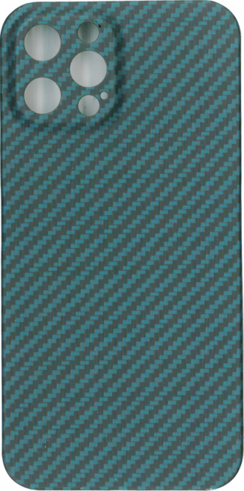 Husa protectie spate KEVLAR albastru pentru iPhone 12 Pro Max 