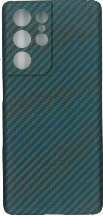 Husa protectie spate KEVLAR albastru pentru Samsung Galaxy S21 Ultra 
