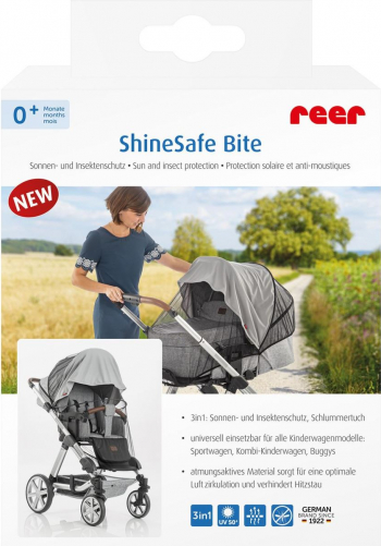 Plasa de protectie impotriva soarelui si a insectelor REER ShineSafe Bite pentru carucioare de bebelusi 