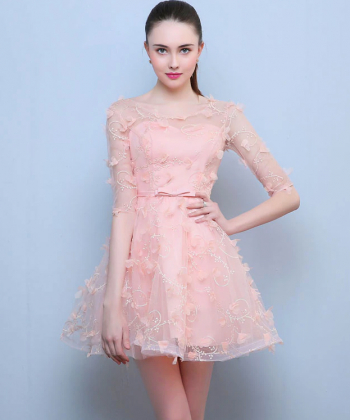 Rochie scurta Pink Sensation marimea 40 L 