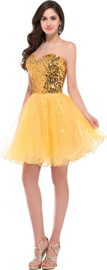 Rochie Gold Glitter RK37 marimea 40 L 