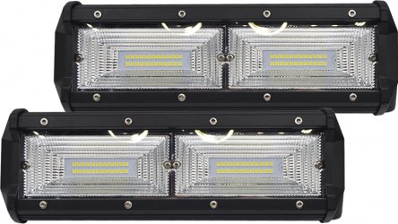 Set 2 proiectoare LED 144W cu 48 de leduri