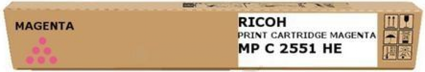 Cartus toner original Ricoh rosu compatibil pentru MP C2551HE 