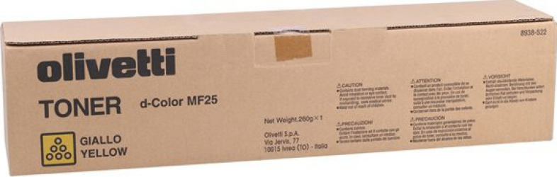 Toner original Olivetti galben compatibil pentru d-Color MF-25 