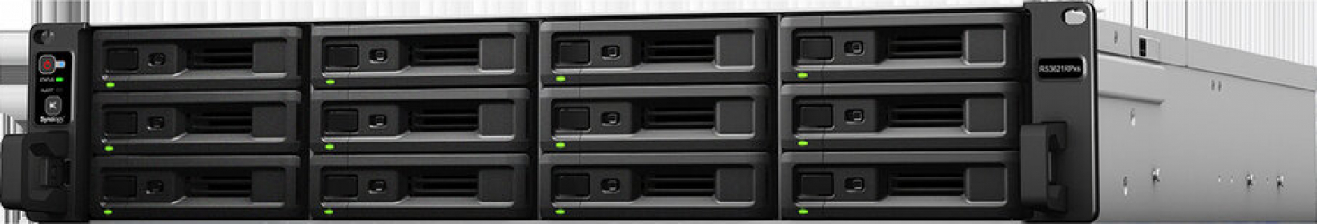 NAS RackStation Synology RS3621RPxs CPU Intel Xeon D-1531 6-Core, 12-Bay, 8GB DDR4 ECC, 4 x RJ-45 1GbE, 2xUSB3.0 