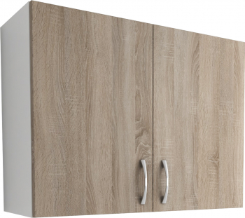 Corp Superior 2 Usi haaus Alb/Stejar Sonoma Gri 80 x 30 x 60 cm 