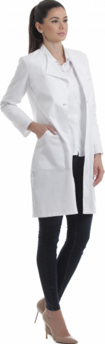 Halat medical dama 01 Carre XS alb 