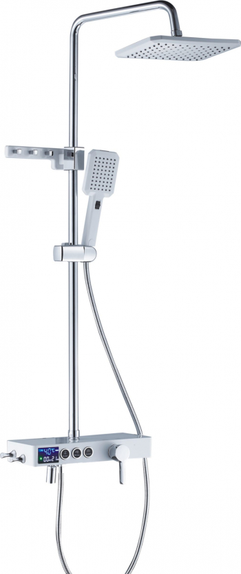Coloana dus Starke cu Para si Furtun 3 functii Inox SUS304 Alb SJG-007