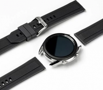 Curea smartwatch Ringke Rubber One Band Galaxy Watch 3 20mm Negru