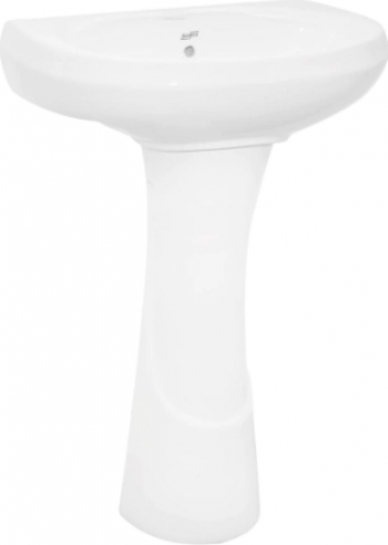 Lavoar din ceramica cu piedestal culoare alb ceramica sanitara 55 x 35 x 80 cm 