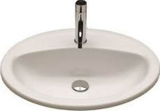 Lavoar incastrat in blat Victoria 56.5x47 cm Alb ceramica sanitara 
