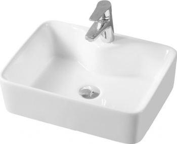 Lavoar pe blat Baldur Fluminia 48x37 cm Alb ceramica sanitara 