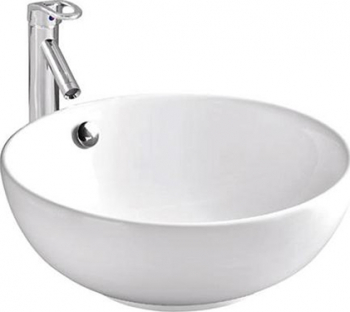 Lavoar pe blat Calgari Fluminia Plus baterie Casablanca Laveo 43x43 cm Alb ceramica sanitara 