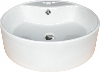 Lavoar pe blat Ibiza Fluminia 46.5x46.5 cm Alb ceramica sanitara 