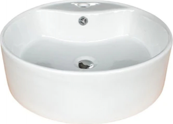 Lavoar pe blat Raulconstruct Grande 46.5 x 46.5 cm cu preaplin ceramica sanitara 