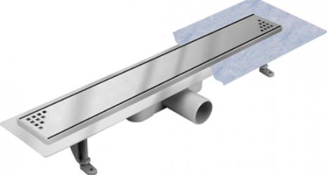 Rigola dus pardoseala Techman Quadro Lungime 70 cm reversibila grila faiantabila cuva inox AISI304 