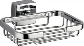 Suport sapuniera Tempo Line suspendata cromat foarte rezistent 14 X 10 cm 
