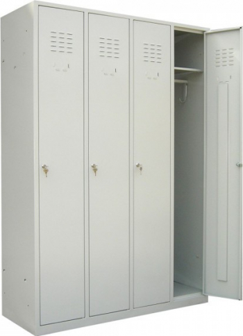Vestiar metalic cu 4 usi cu accesorii 1175x450x1800 mm LxlxH ECO+ 