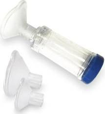Camera de inhalare RedLine Spacer 3 masti mica medie si mare faciliteaza tratamentul cu inhalatoare 