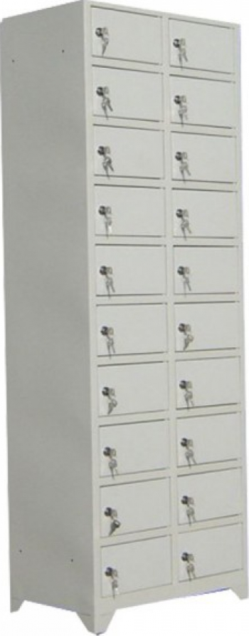 VESTIAR METALIC 20 USI SI PICIOARE depozitare telefoane/accesorii 600x360x1850 mm LxlxH ECO+ 