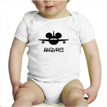 Body Copii Personalizat Bumbac - DISNEY-PLANE-baietel 