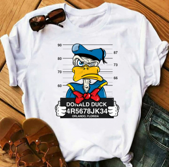 Tricou Personalizat Bumbac - Mugshot - Donald D - 