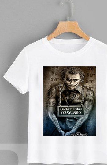 Tricou Personalizat Bumbac - Mugshot - Joker Ledger - 