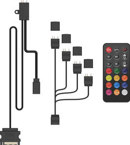 Splitter Silentium PC Nano-Reset Remote ARGB Kit