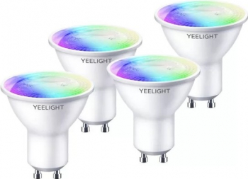 Set 4 Becuri inteligente Yeelight LED GU10 Smart Bulb W1 4.5W 350 lm Multicolor 