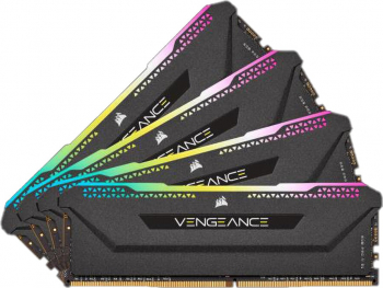 Memorie Corsair Vengance Pro RGB SL 128GB (4x8) DDR4 3200Mhz CL16 Radiator Black optimizate pentru AMD Ryzen 