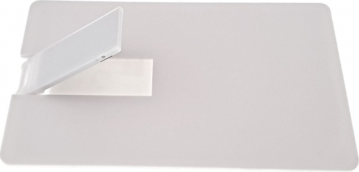 Carcasa pentru memorie USB tip card din plastic alb 