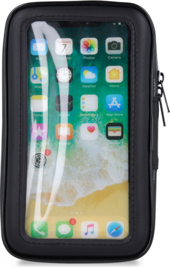 Suport telefon pentru bicicleta impermeabil montare pe coarne compatibil cu telefoane de pana la 6.5 inch Negru BBL2397