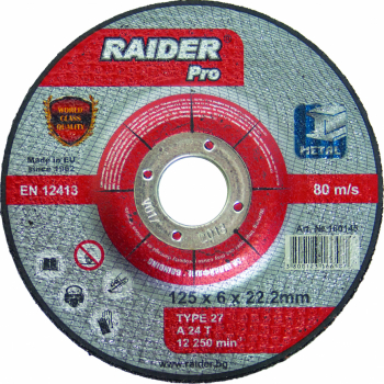 Disc pentru slefuit metal Raider 160144 diametru 115 mm 