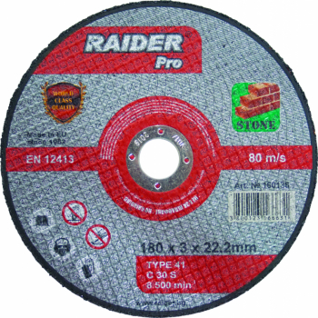 Disc pentru taiat piatra Raider 160136 diametru 180 mm 